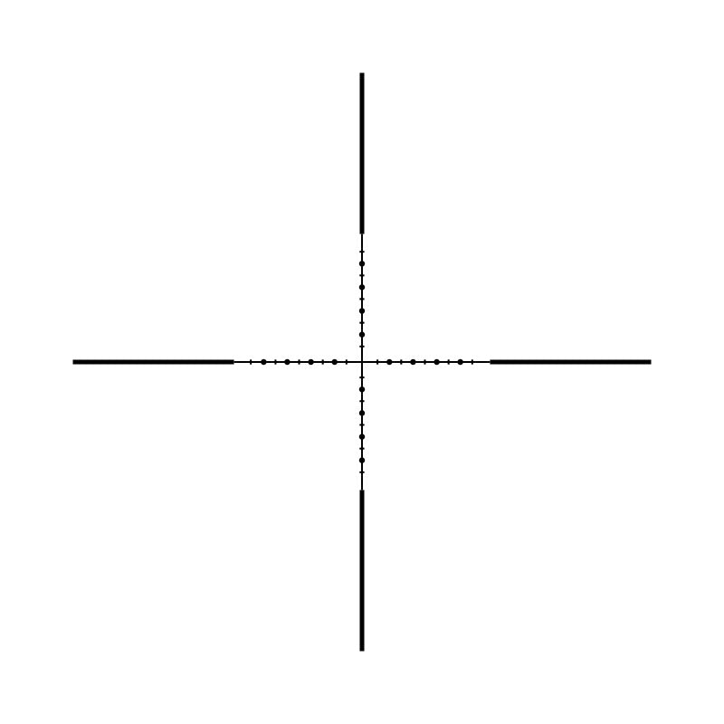 Hawke Half mil dot Reticle