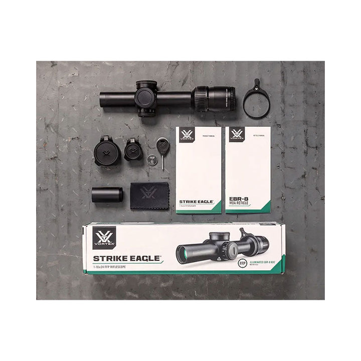 Vortex Strike Eagle 1-10x24 FFP Riflescope in the box