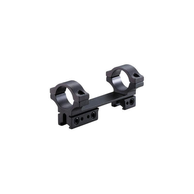 BKL-261 1 inch, 1 Piece 4" Long Rimfire Unitised Dovetail Mount - Black