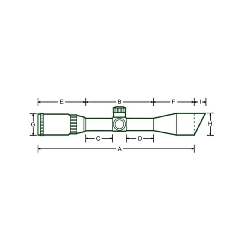 Leapers UTG 4x32 Airgun Scope - Dimensions