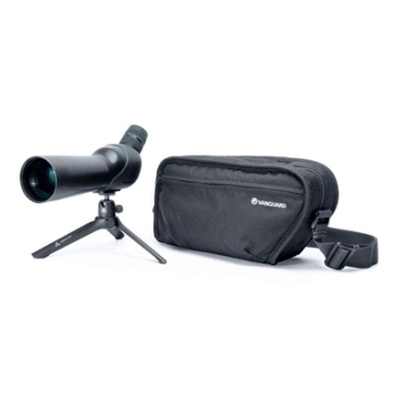 Vanguard Vesta 350 12-45x50 Spotting Scope - Angled with tripod