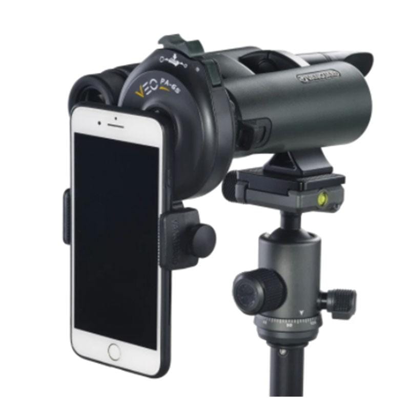 Vanguard VEO PA-65 Digiscoping Phone Adapter with binoculars