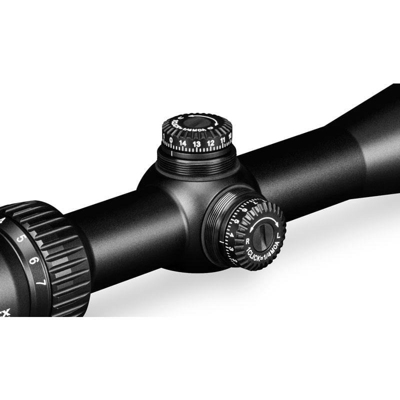 Vortex Crossfire II 2-7x32 Scout Riflescope with V-Plex Reticle - turrets