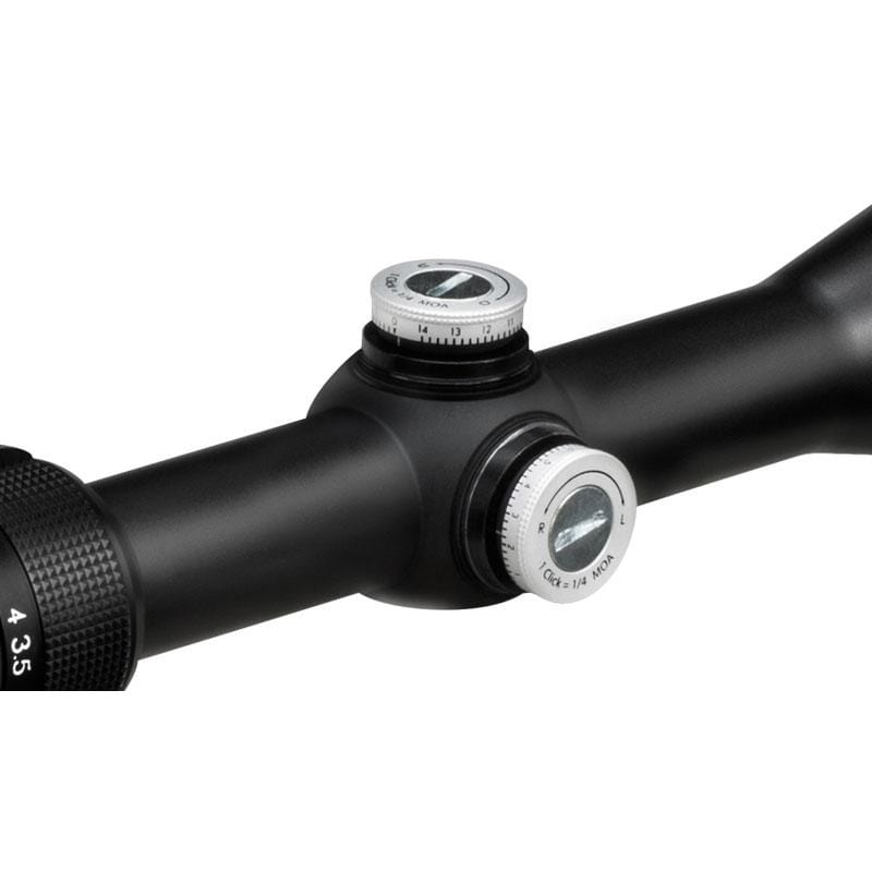 Vortex Diamondback 3.5-10x50 Riflescope with Dead-Hold BDC Reticle - exposed turrets